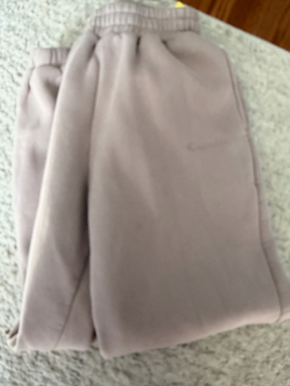 Comfrt cozy fleece sweatpants Taupe Small